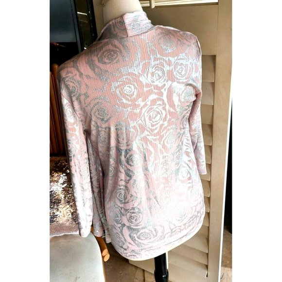 VTG Women's Duo Top size M Pink Silver Made in USA - Picture 3 of 7